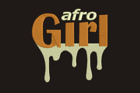 Afro Girl: A Designer's Take on Seasonal Holiday Embroidery