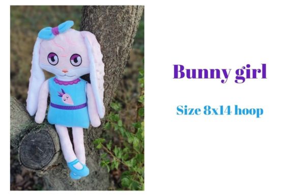 Bunny Rabbit Girl Doll ITH Review for Boutique Sweatshirts