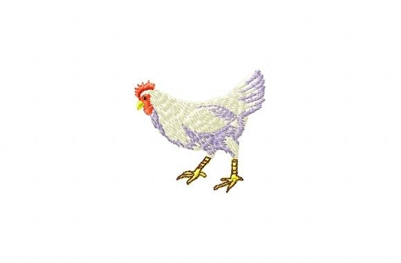 Chicken: A Designer's Take on a Quirky Embroidery Design