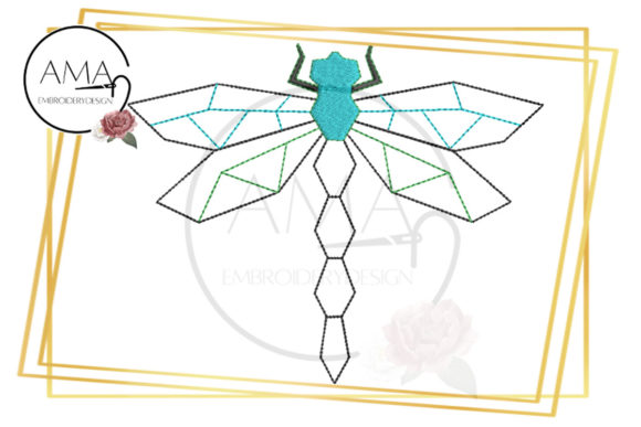 Drafting Dragonfly Silhouette One Line Abstract for Seasonal Collections