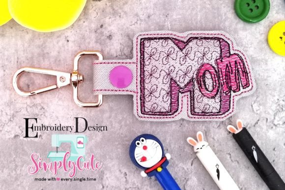 In the Hoop Mom Mother s Day Keychain