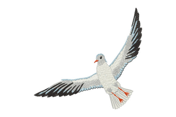 Sea Gull Bird in Flight: A Seasonal Embroidery Review