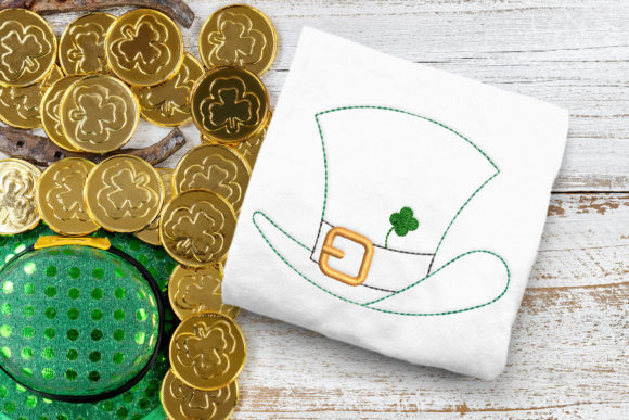 St Patrick s Day Leprechaun Hat Linework