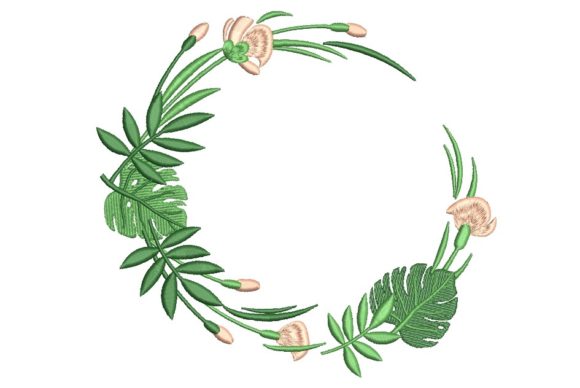 Tropical Leaves Frame for Boutique Apparel